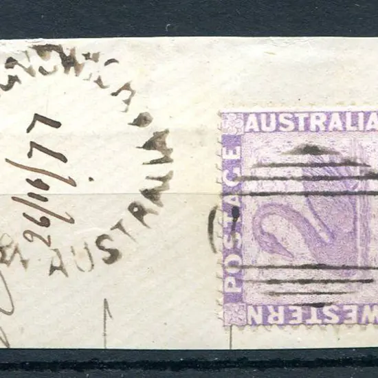 Brunswick Colonial type 1 cancel with "26/11/77" ...