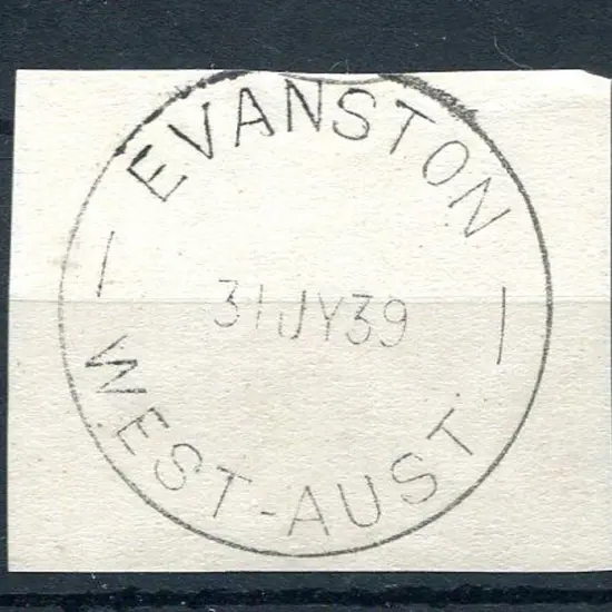 Evanston Crisp & fine 100% strike on piece, ...