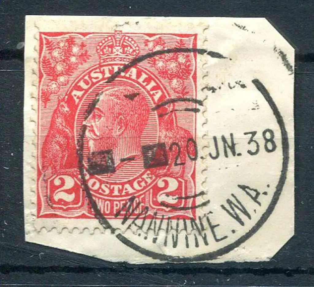 Nannine X29 strike on 2d KGV piece. Full, clear ... Image 1++
