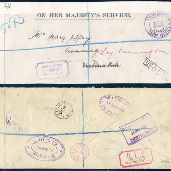 Victoria Park Post & Telegraph Office ORS1 Dated ...