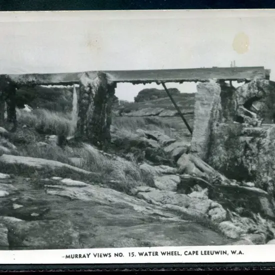 "Water Wheel, Cape Leeuwin, WA" Murray Views b&w ...