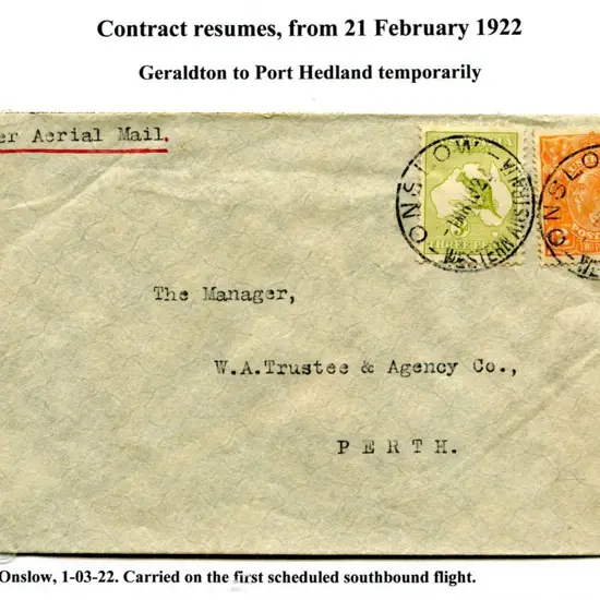 1922 (21st Feb) Intermediate cover from the first ...