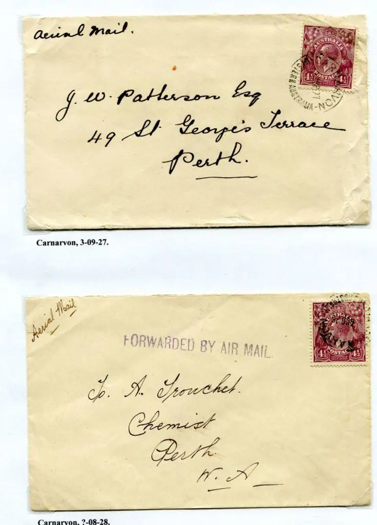 1927 (3rd Sept) "Aerial mail" endorsed cover with ... Image 1++