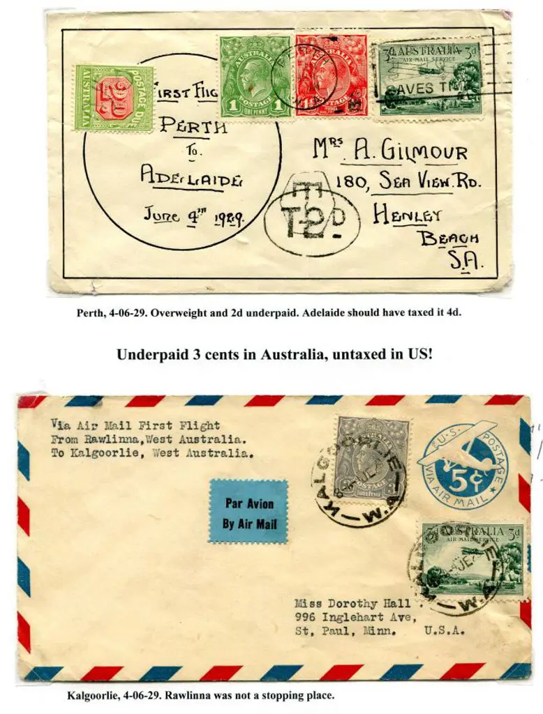 1929 (June) East West flight covers & West East ... Image 1++