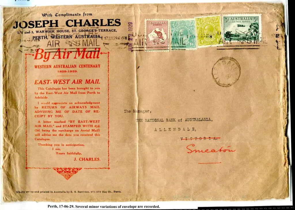 1929 (17th June) "Joseph Charles" large ... Image 1++