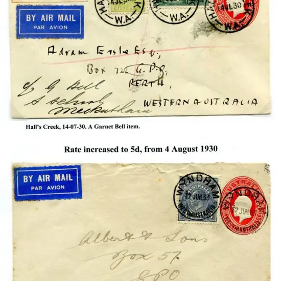 1930 (14th July) Perth to Derby route was extended ...