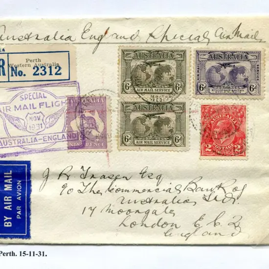 1931 (19th Nov) Australia to England All ...