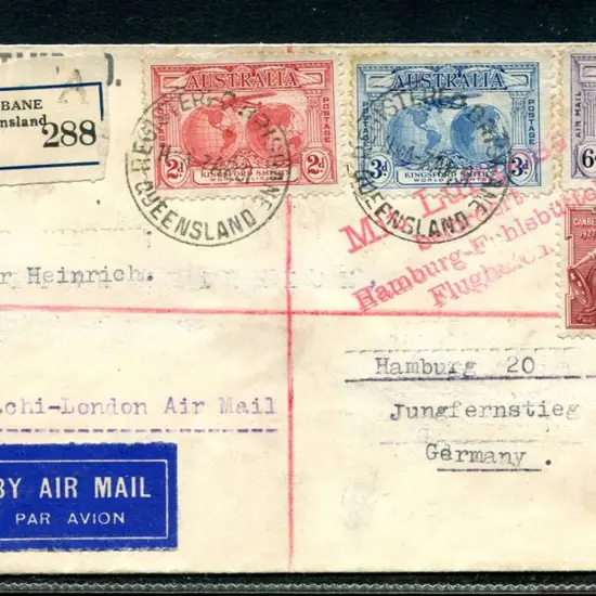 1931 (7th April) Australia to England First ...