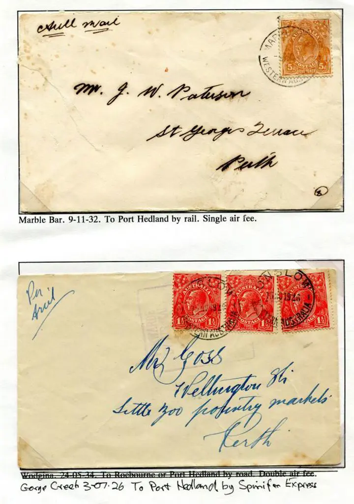 1932 (9th Nov) Perth addressed env with 5d KGV ... Image 1++