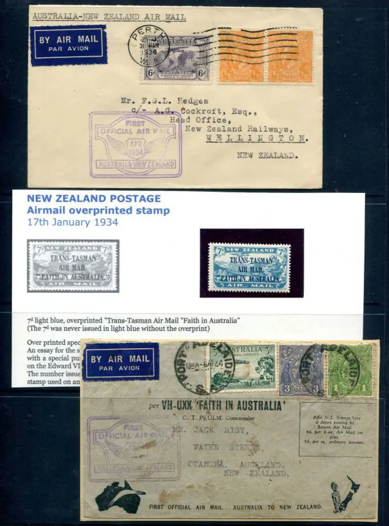 1934 (31st Mar) Australia to New Zealand ... Image 1++