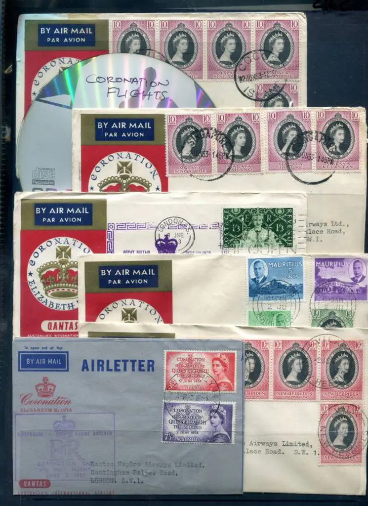 1953 (2nd June) Australia to England & return plus ... Image 1++