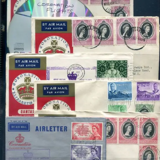 1953 (2nd June) Australia to England & return plus ...