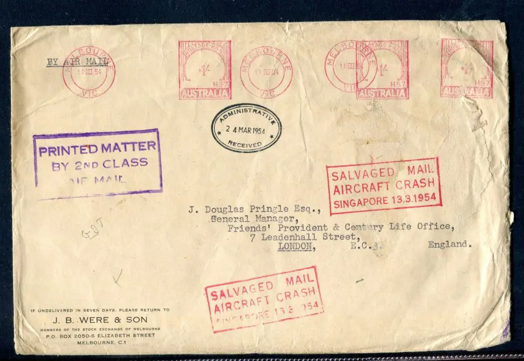1954 (13th March) British Overseas Airways Corp. ... Image 1++