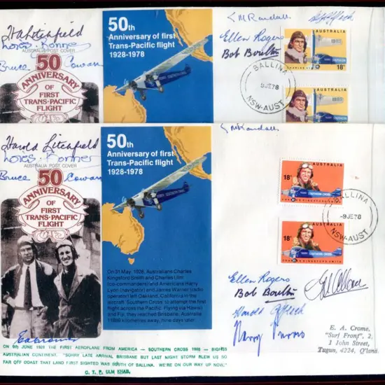 1978 (9th June) Brisbane to Ballina return pair of ...