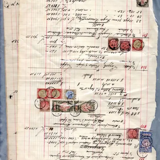 Italy 1926-1927 Revenues on legal documents with ...