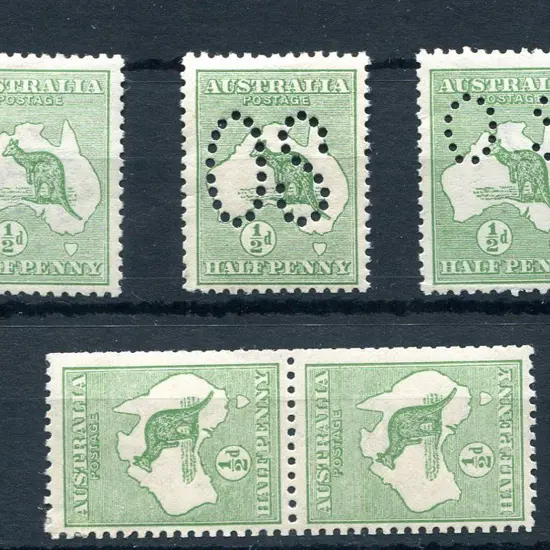 ½d green kangaroo selection with an inverted wmk ...