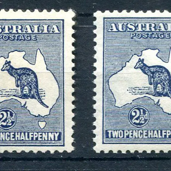 2½d indigo & light bluish-indigo shades. MVLH & ...