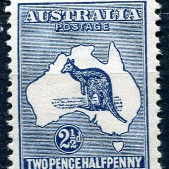 2½d indigo. MUH with good centring. ACSC 9A, Cat. ...