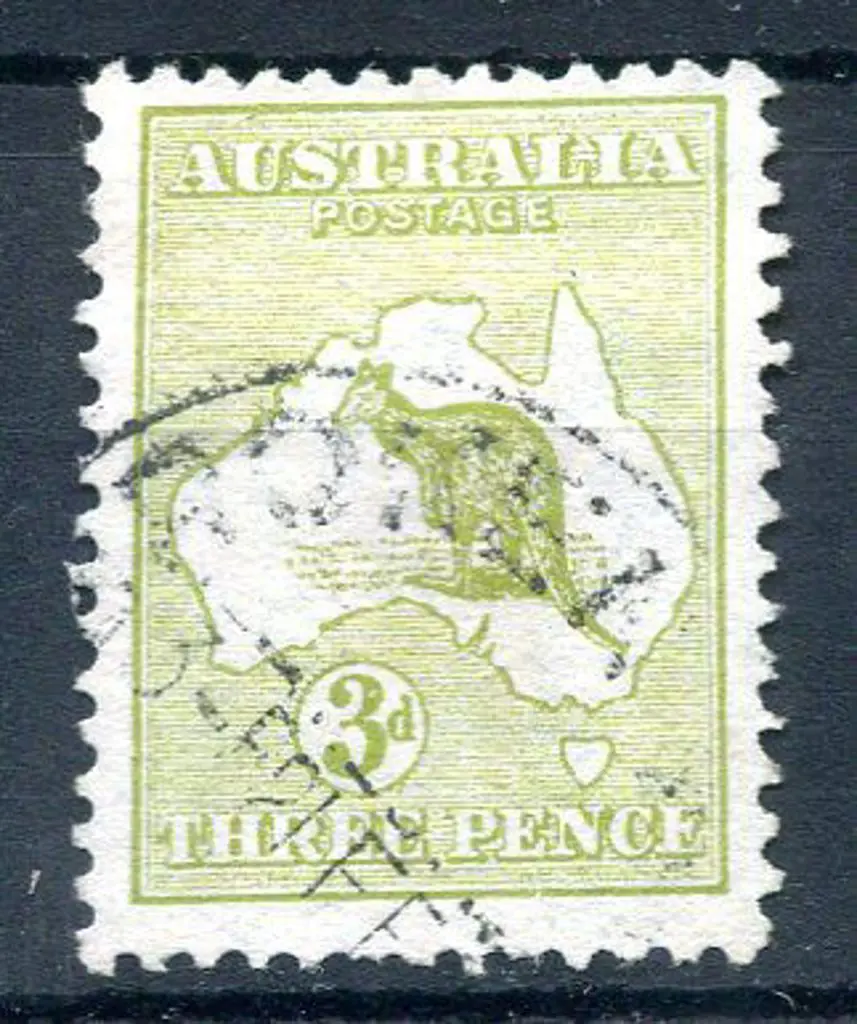 3d olive, Die II with "Retouch under "N" of PENCE" ... Image 1++