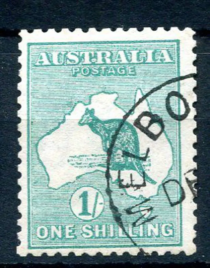 1/- green with inverted wmk. Fine CTO. ACSC 30Aa, ... Image 1++