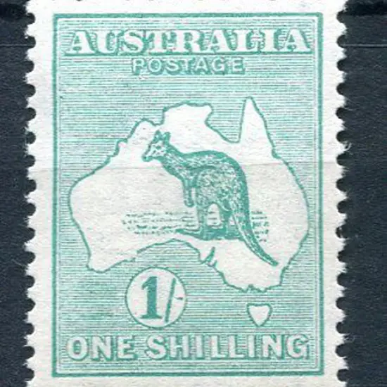 1/- green. Fine MLH & well centred. ACSC 30A, Cat. ...