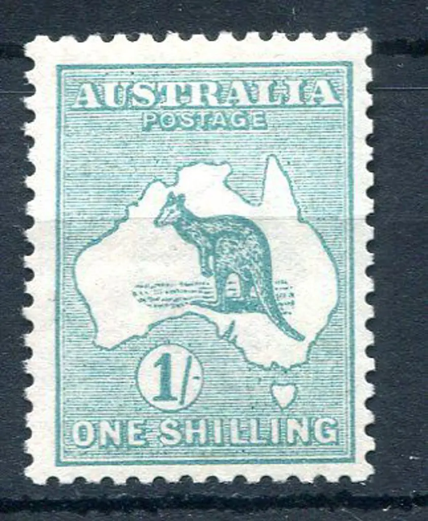 1/- blue-green. Fine MLH, very slightly centred ... Image 1++