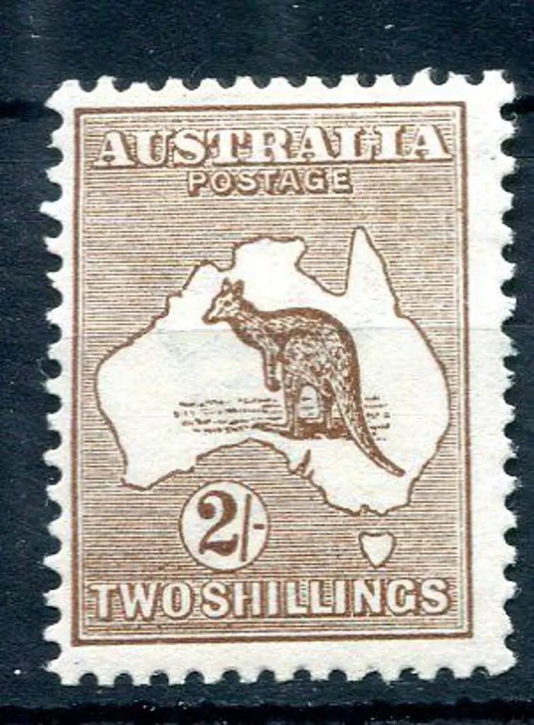 2/- brown. MLH with hinge remainder. Good centring ... Image 1++