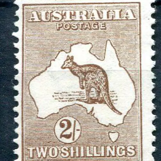2/- brown. MLH with hinge remainder. Good centring ...