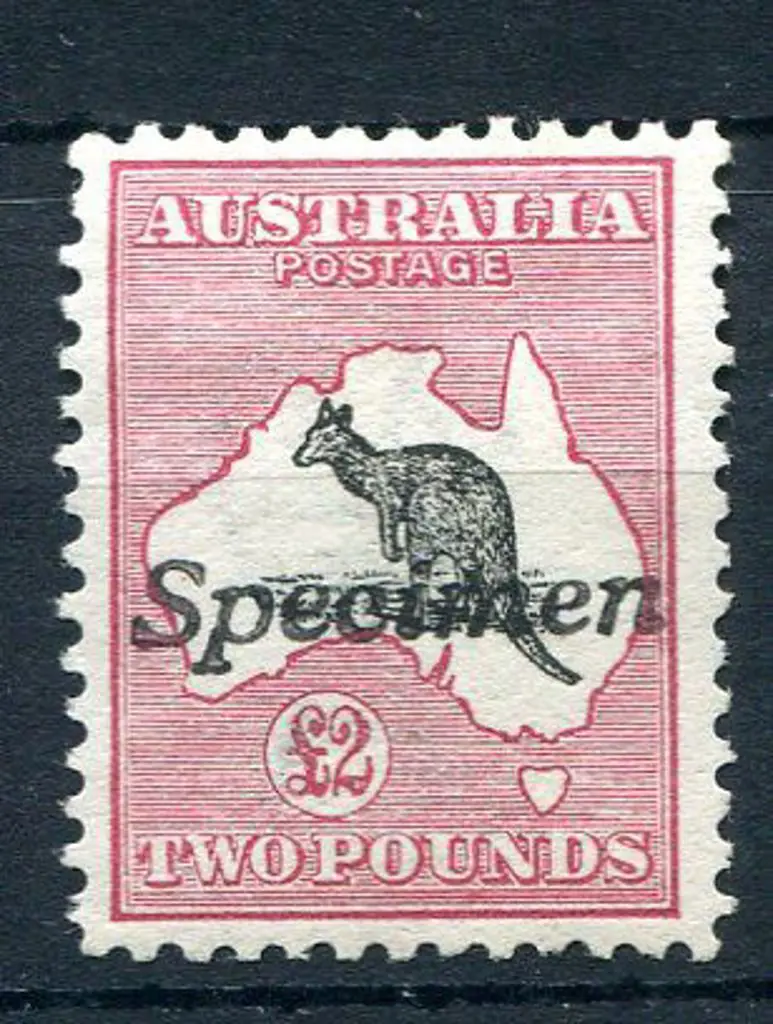 £2 black & rose with "Specimen" type A h/s. MLH, ... Image 1++