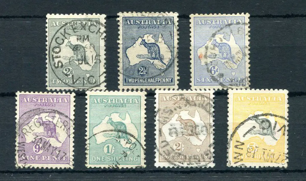 2d grey to 5/- grey & yellow set. All very good to ... Image 1++