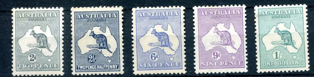 2d grey to 1/- blue-green. Fine MLH with ... Image 1++