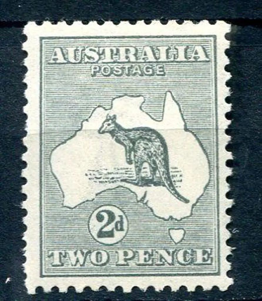 2d grey with "cut throat kangaroo" variety. MLH ... Image 1++