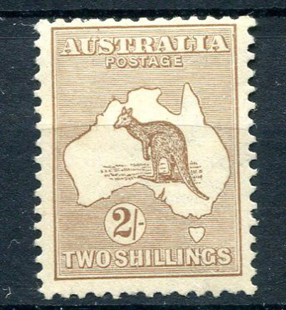 2/- pale brown. Centred high with MLH aged ... Image 1++