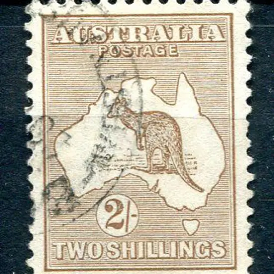 2/- light brown. Fine used & very well centred. ...