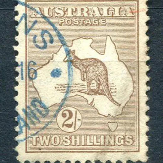 2/- light brown. Fine used with part Qld cds in ...