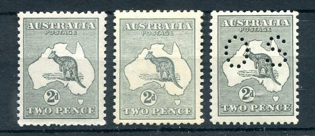 2d deep grey, Die I MUH (ACSC 7A, Cat. $150), 2d ... Image 1++