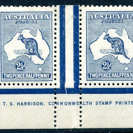 2½d pale bright blue in Harrison one line imprint ...
