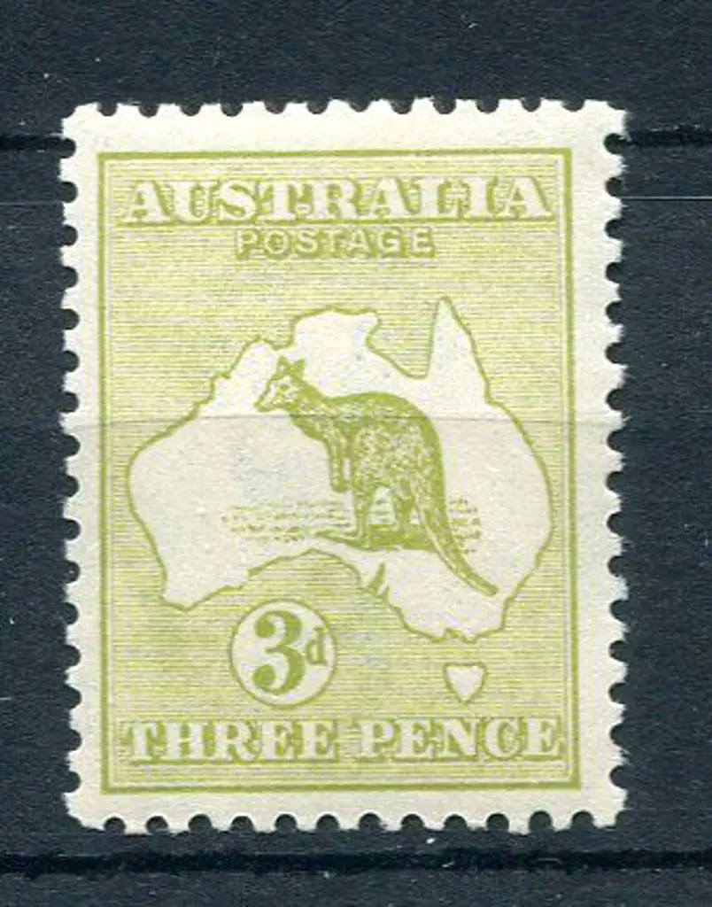 3d yellow olive Die I. Fine MUH. ACSC 13A, Cat. ... Image 1++