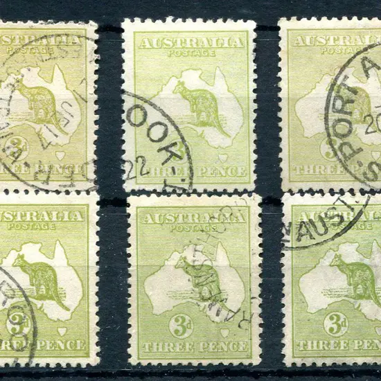 3d vals in a range of six Die I shades. All fine ...