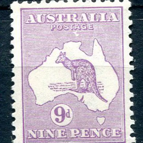 9d pale violet with "white flaw under "TA" of ...