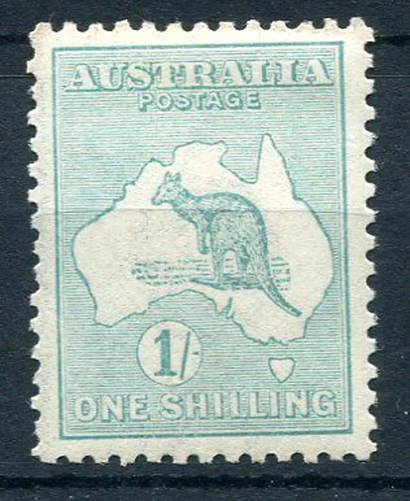 1/- blue-green, Die II. MLH with fresh colour & ... Image 1++