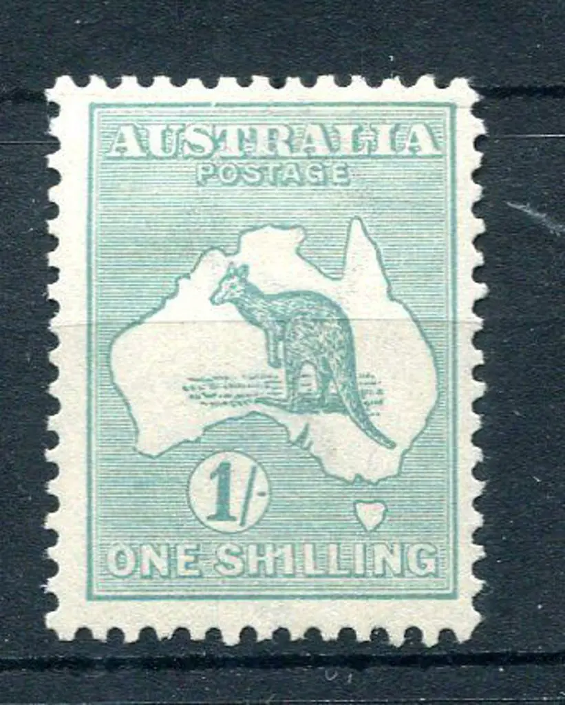 1/- blue-green Die IIB with "1 for first I in ... Image 1++