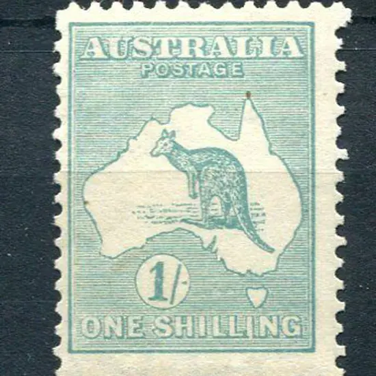 1/- blue-green, Die IIB with sideways wmk. MLH ...