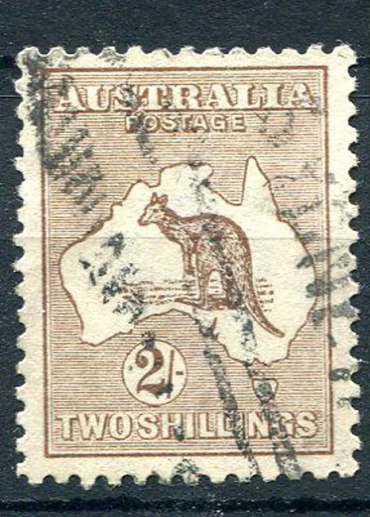 2/- brown with inverted wmk. Used with Sydney ... Image 1++