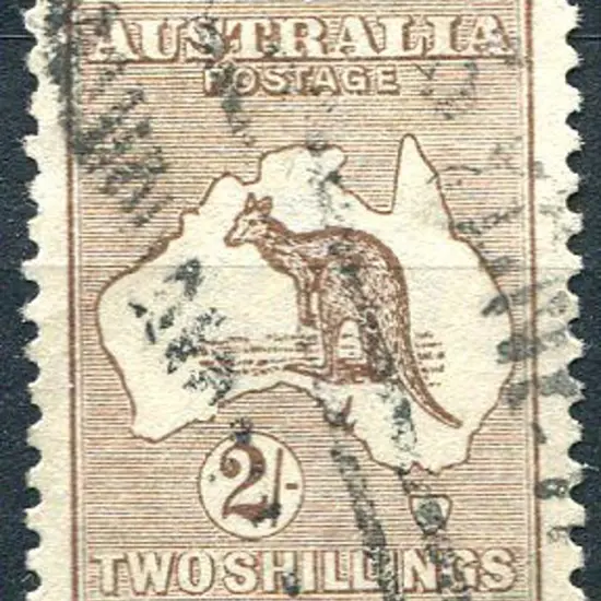 2/- brown with inverted wmk. Used with Sydney ...
