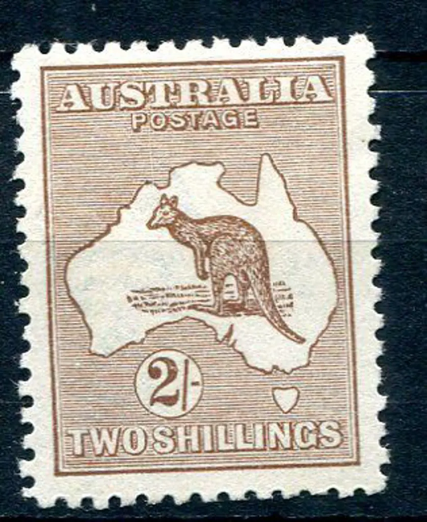2/- brown. MLH & well centred. ACSC 37A, Cat. $450 Image 1++