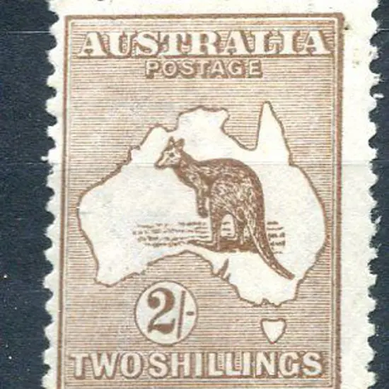 2/- maroon. Fresh MLH, centred left. ACSC 38, Cat. ...