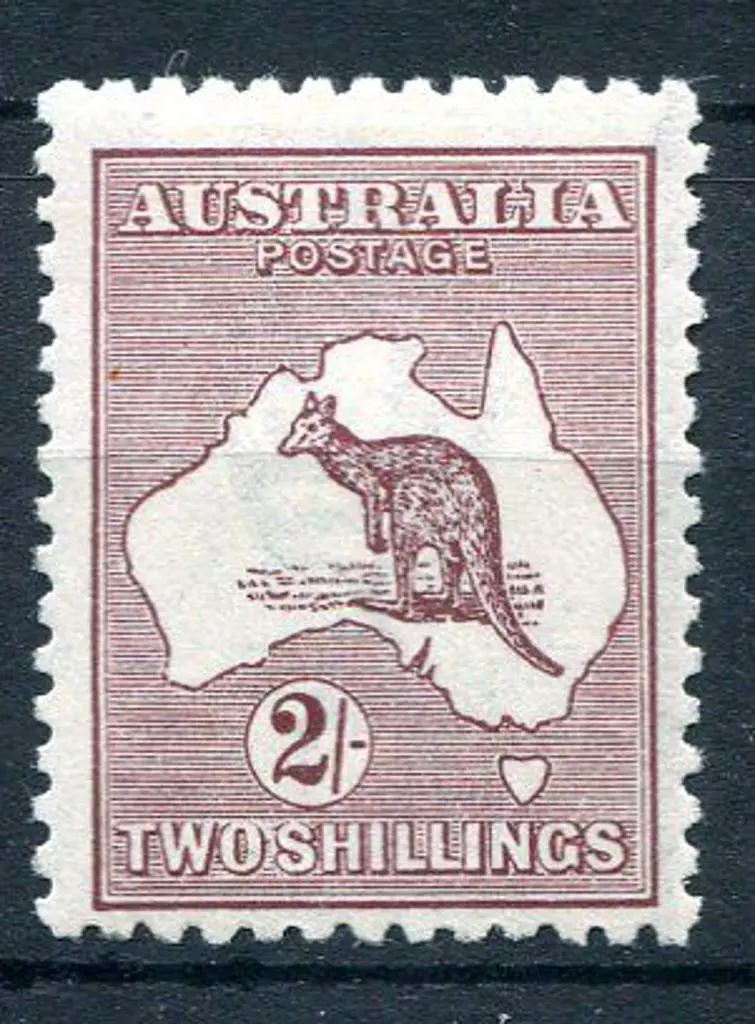 2/- maroon. Fresh MUH, centred low. ACSC 38A, Cat. ... Image 1++