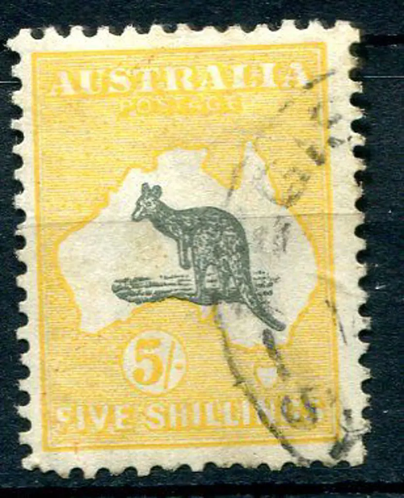 5/- grey & deep yellow. Fine used with short lower ... Image 1++