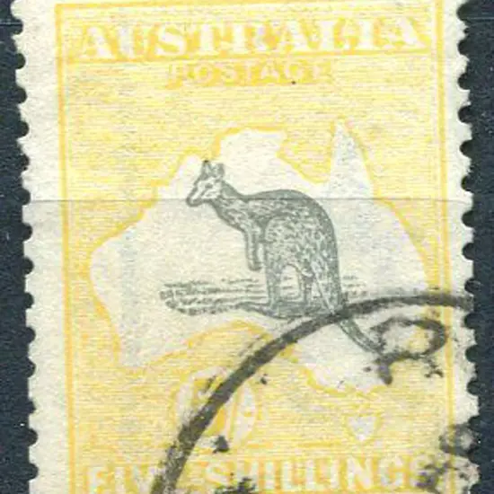 5/- grey & pale yellow. Fine used with corner cds. ...